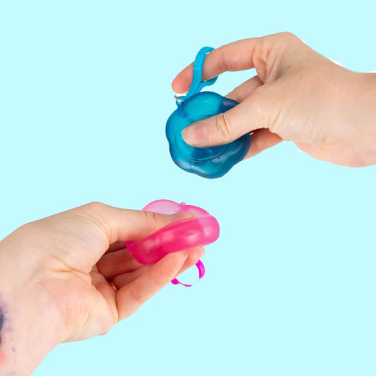 Scrunchems Flower Power Sugar Keychain - sugar squishy sensory fidget keychain