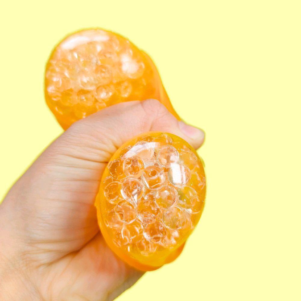 Orange squishy peelable stress ball stress reliever anxiety relief fruit squishy