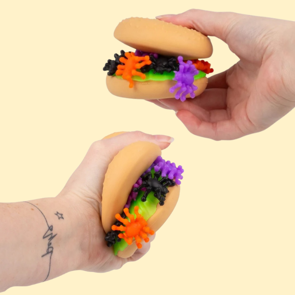SCRUNCHEMS SPOOKY SPIDER BURGER SQUISHY