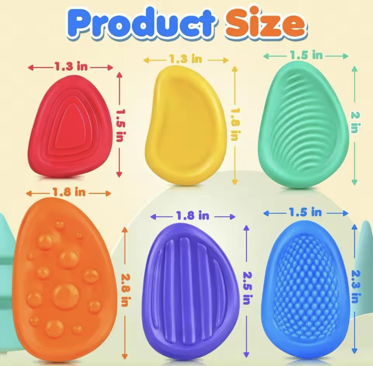 Sensory Worry Stones stress anxiety reliever fidget toy for adults kids autism adhd