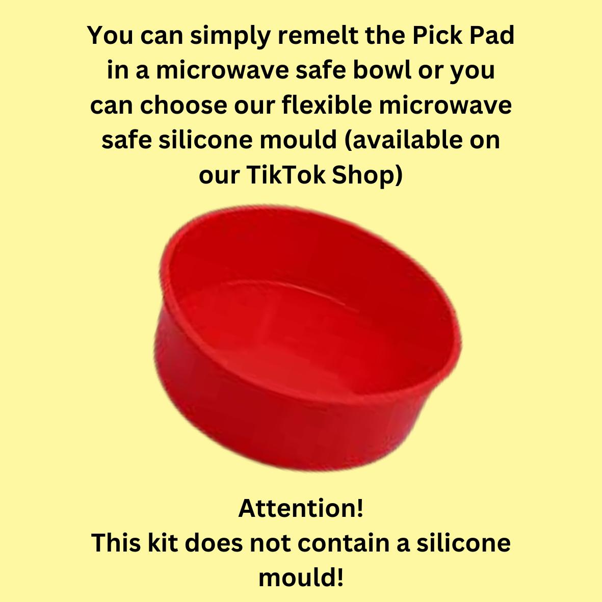 SAVER REUSABLE PICK PAD MAKING BUNDLE - SPECIAL DIY SET CHARMS & BEADS PICK PAD BASE