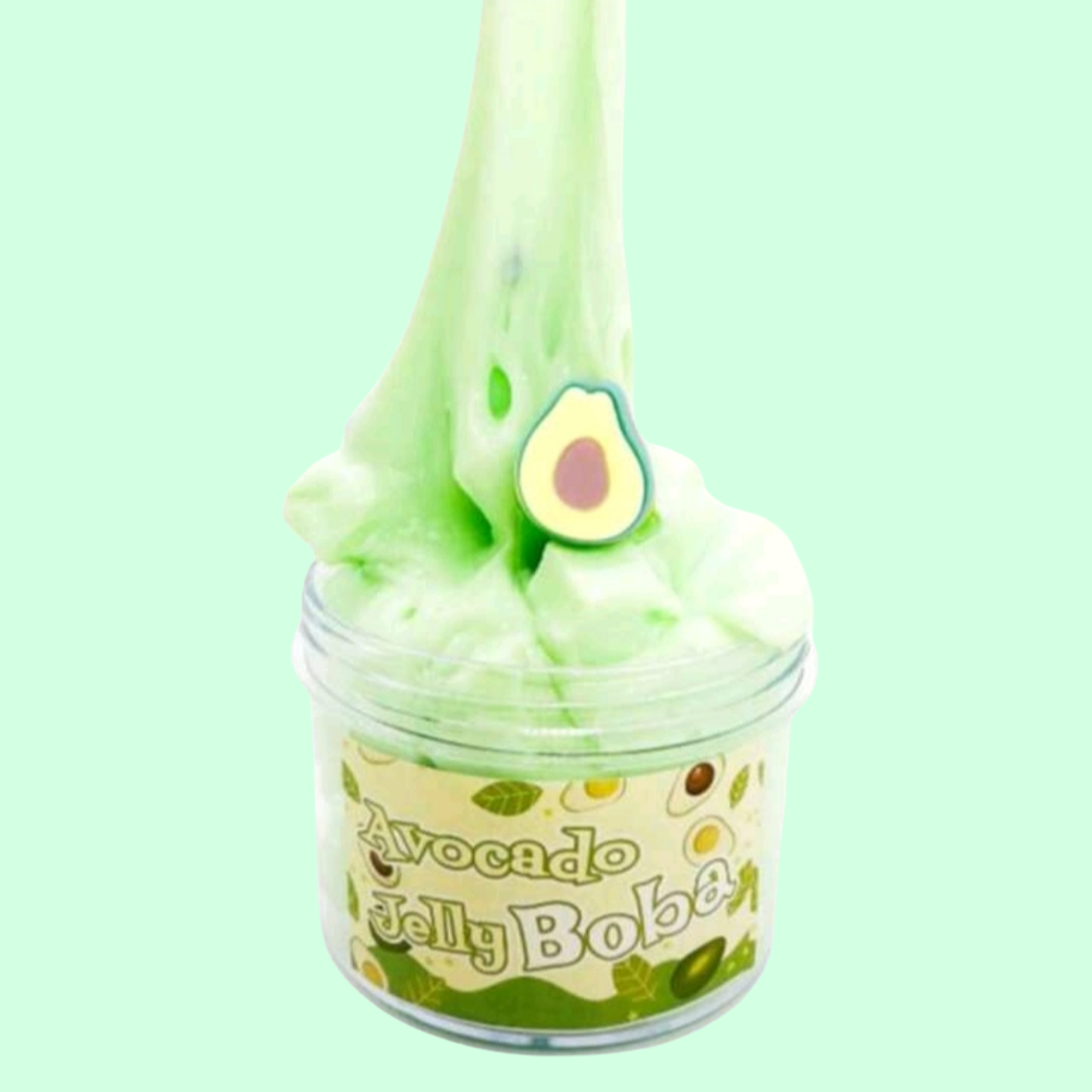 Avocado Jelly Boba Slime