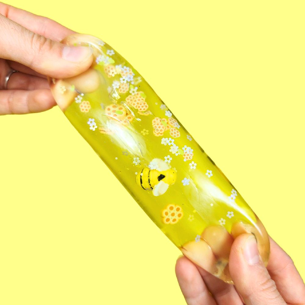 Soft Sugar Ball - Honey bee and sea themed fushion squish ball blue yellow stress ball stress anxiety reliever fidget toy sensory