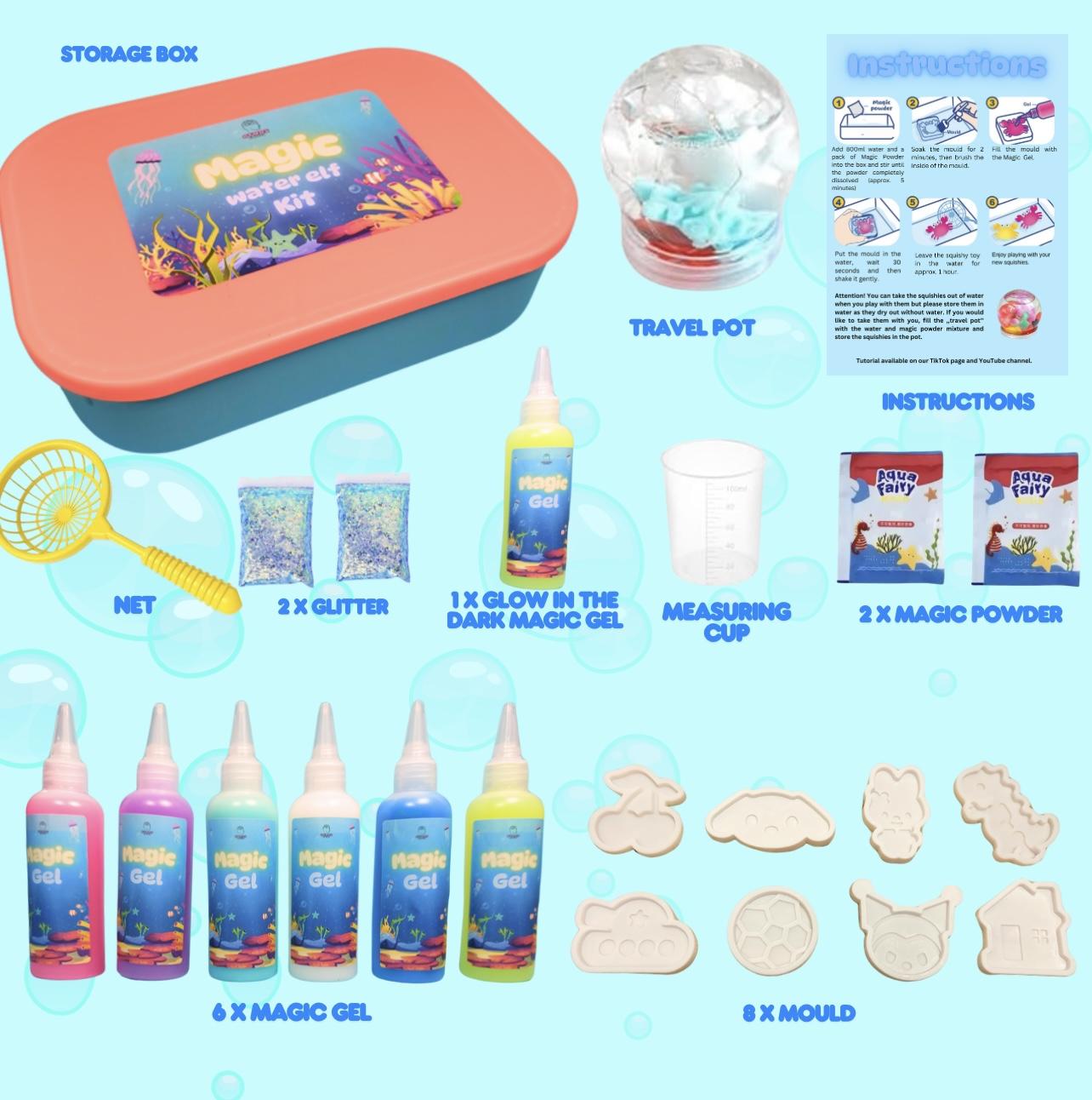 Magic Water Elf Kit - Squishy Making Kit - craft kit fidget toy water spirit gel