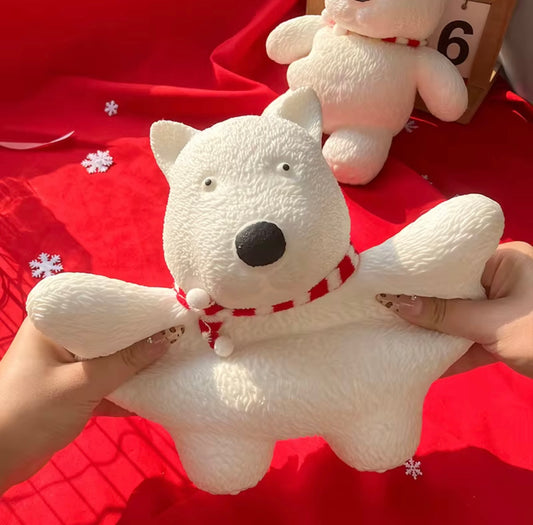 Jumbo Textured Polar Bear Squishy