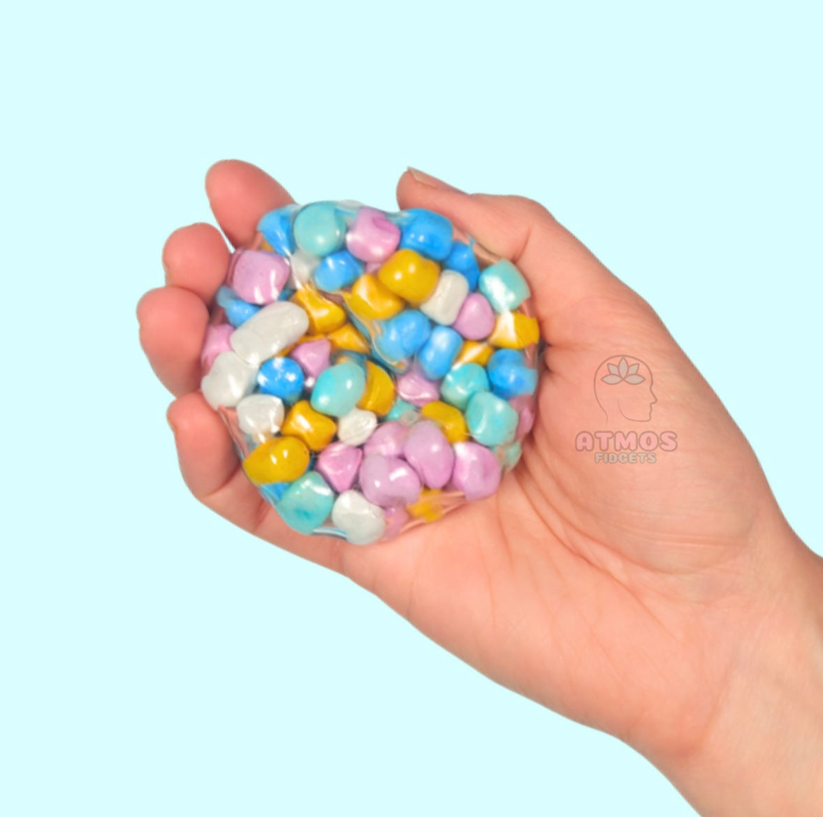 Colourful crunchy ball