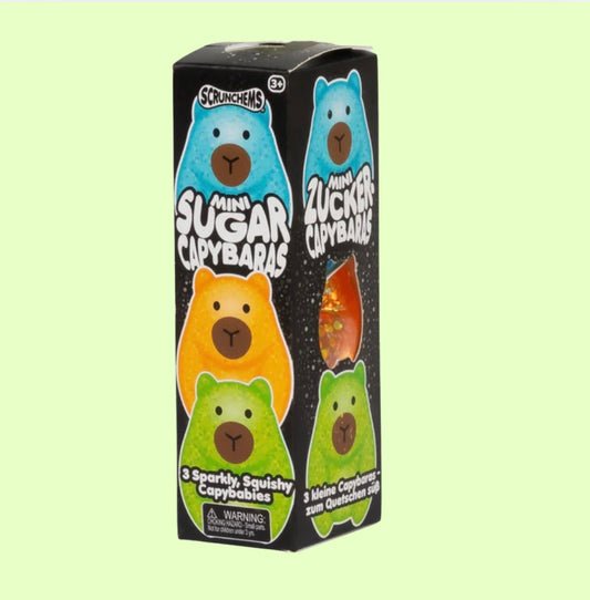 Scrunchems 3pcs mini capybara sugar squishy