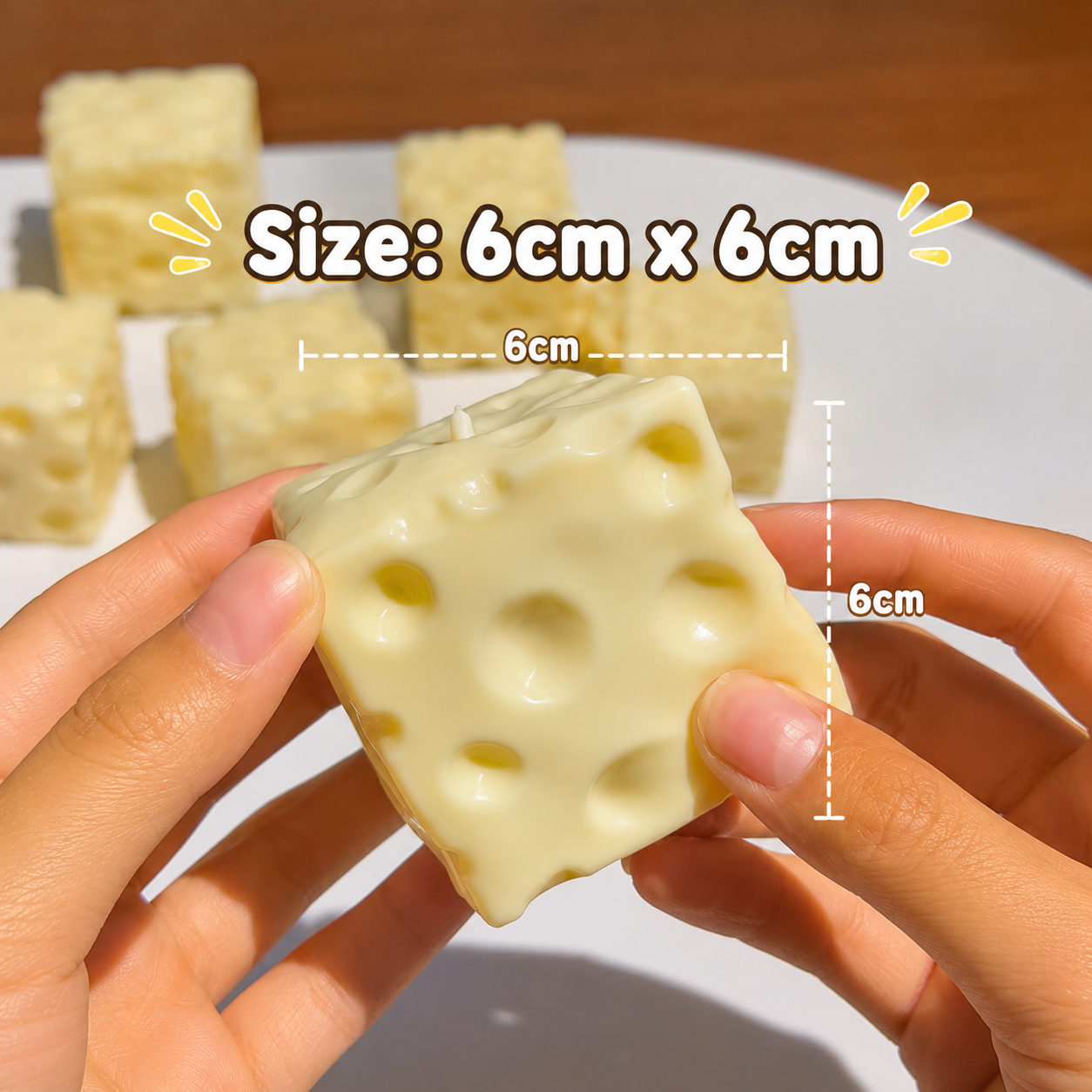Vaseline Cheese Squishy - Soft & Non-rebounding
