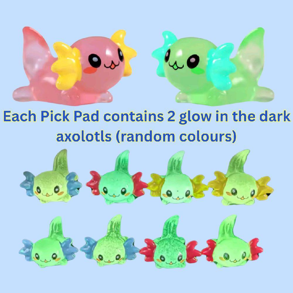 Remeltable Picky Pad - Blue sea axolotl pick pad reusable skin picking dermatillomania anxiety stress reliever