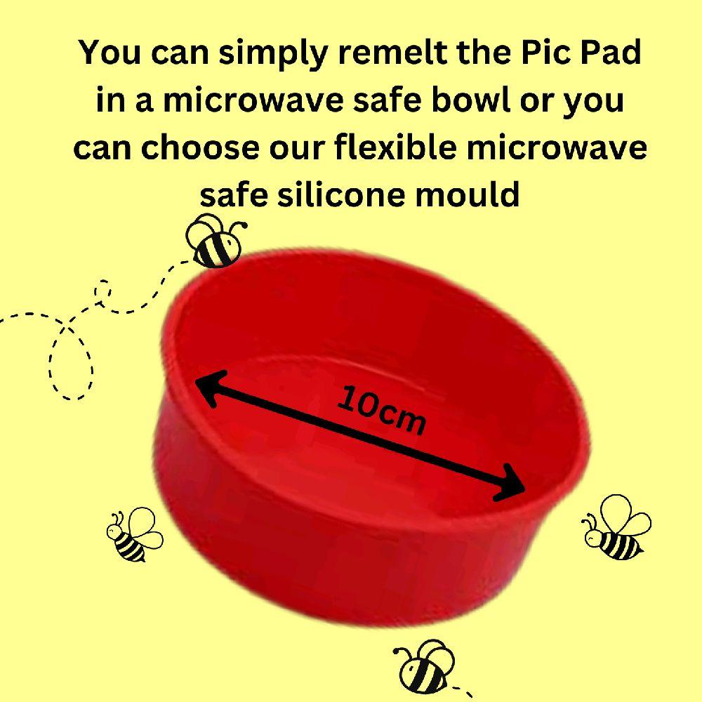 REUSABLE PICK PAD - remeltable yellow bee picky pad skin nail picking dermatillomania stress anxiety reliever