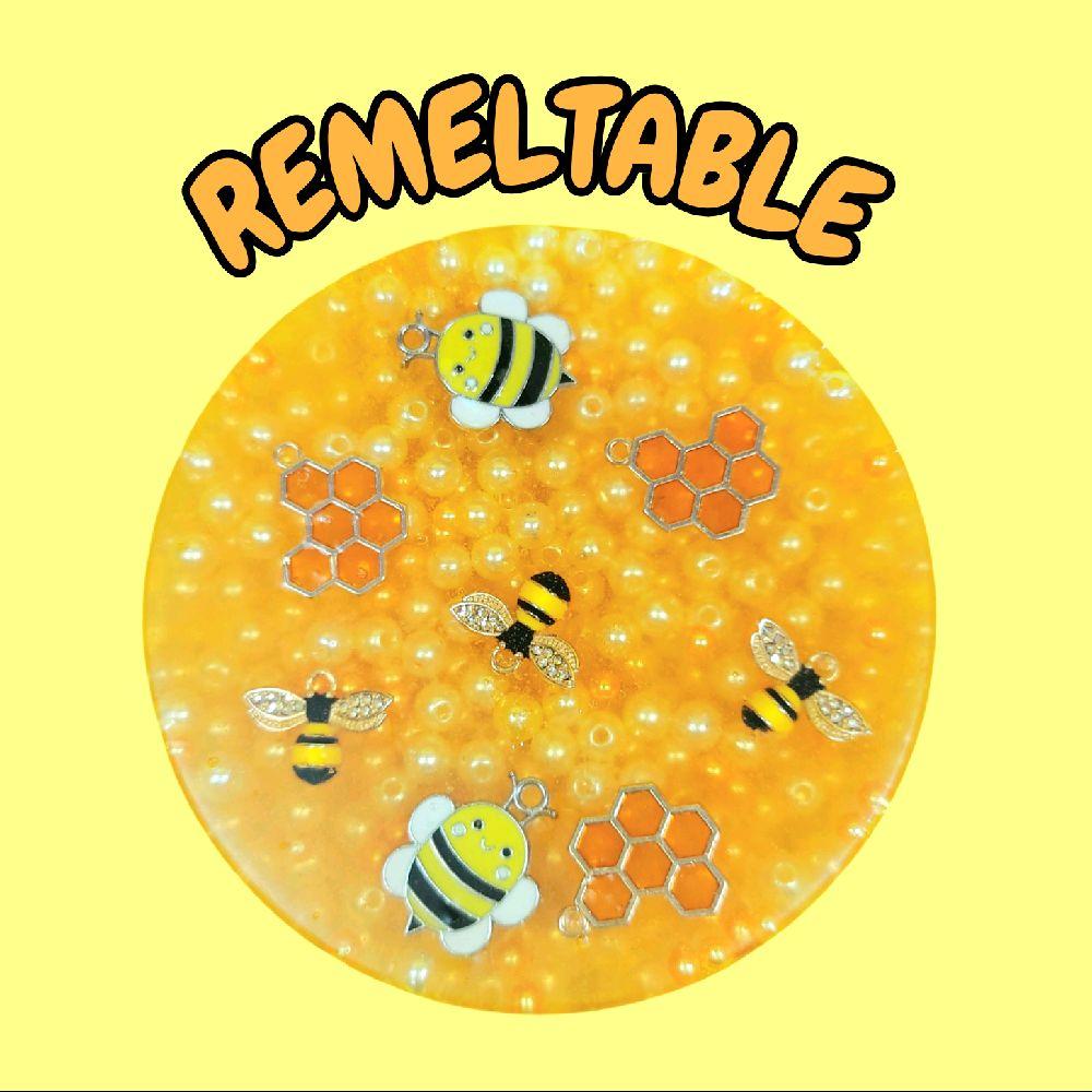 REUSABLE PICK PAD - remeltable yellow bee picky pad skin nail picking dermatillomania stress anxiety reliever