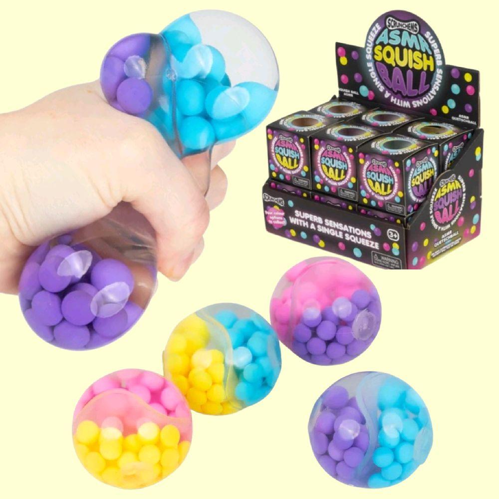 ASMR Squish Ball - Scrunchems crunchy ball stress reliever sensory fidget toy