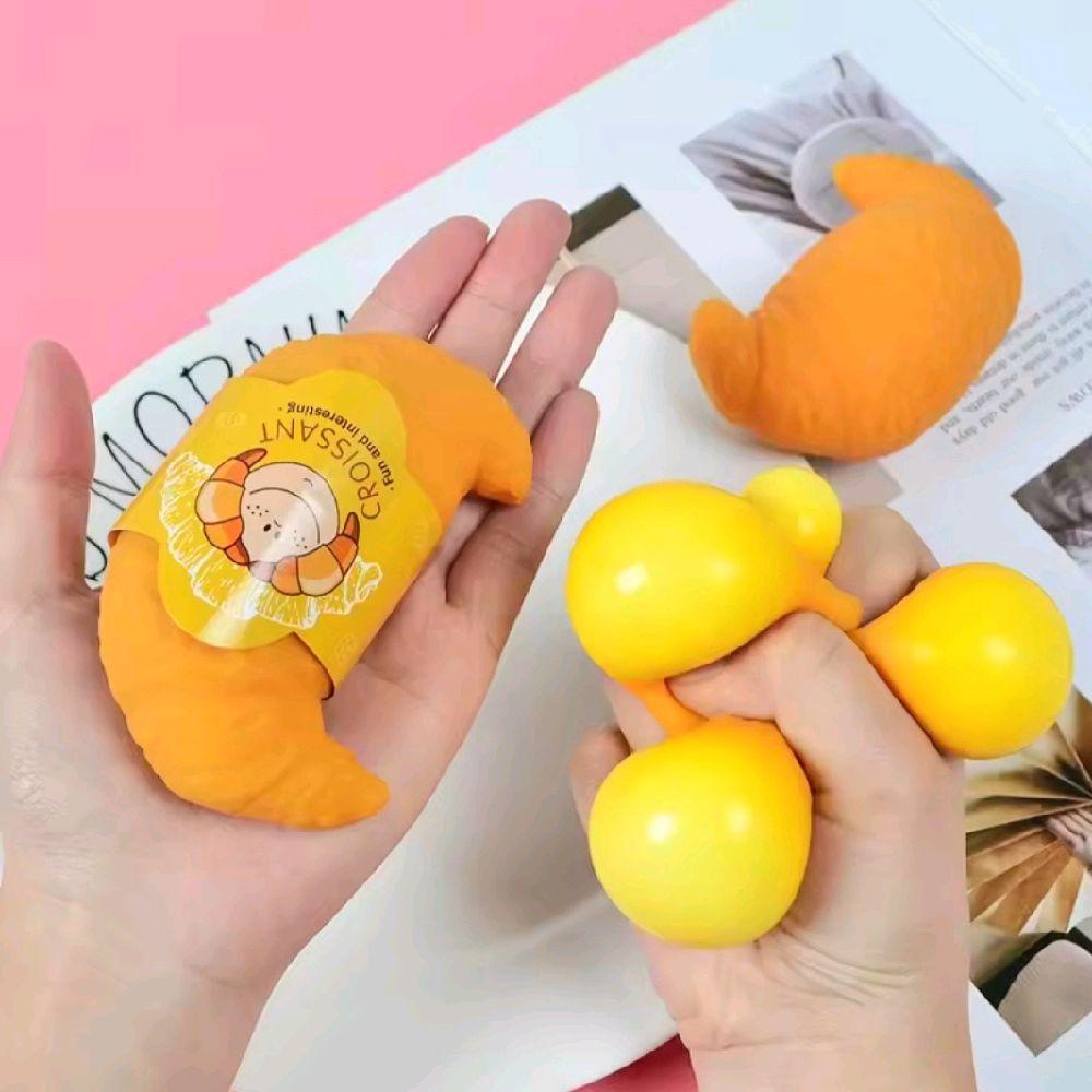 Croissant Squishy Stress Ball Stress Anxiety reliever Squeeze cute toy gift