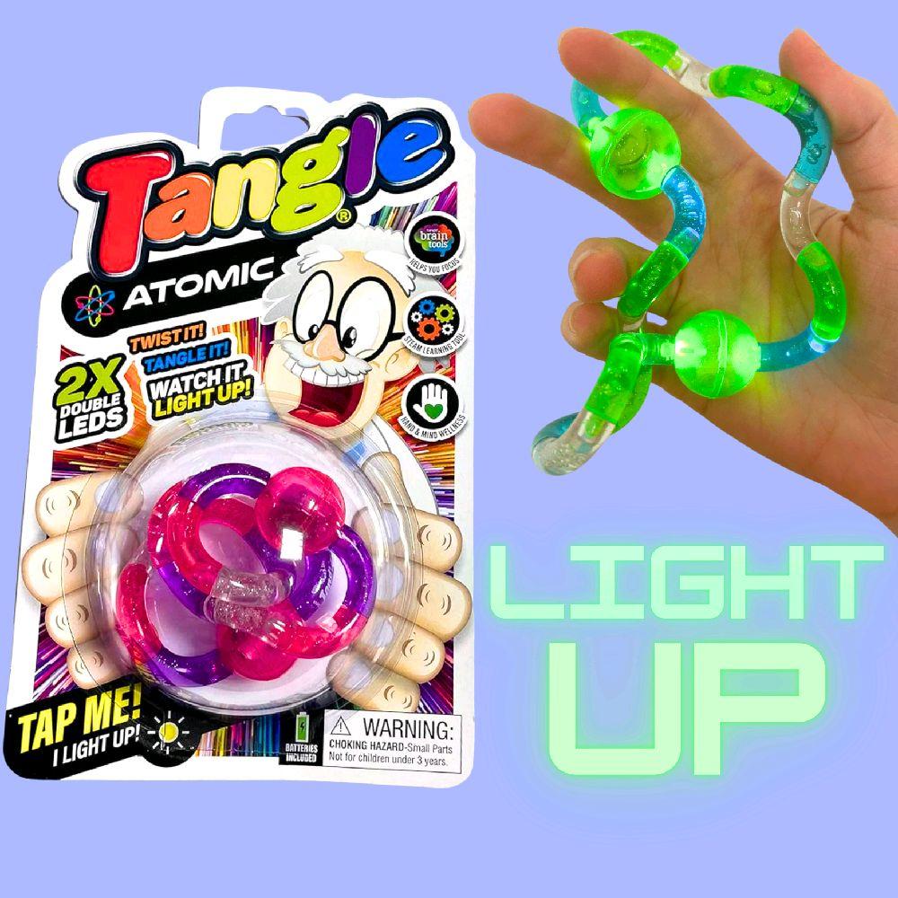 Tangle Light Up Atomic Fidget - tangle fidget toy stress reliever sensory