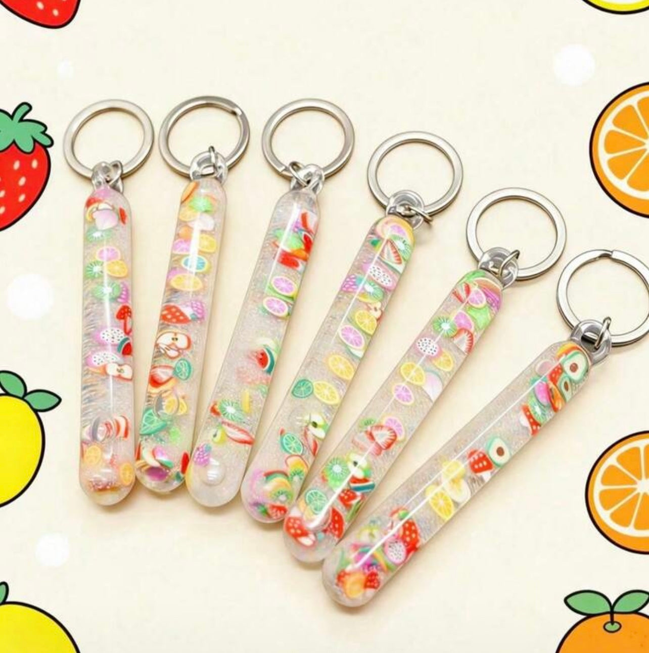 Liquid motion keychain