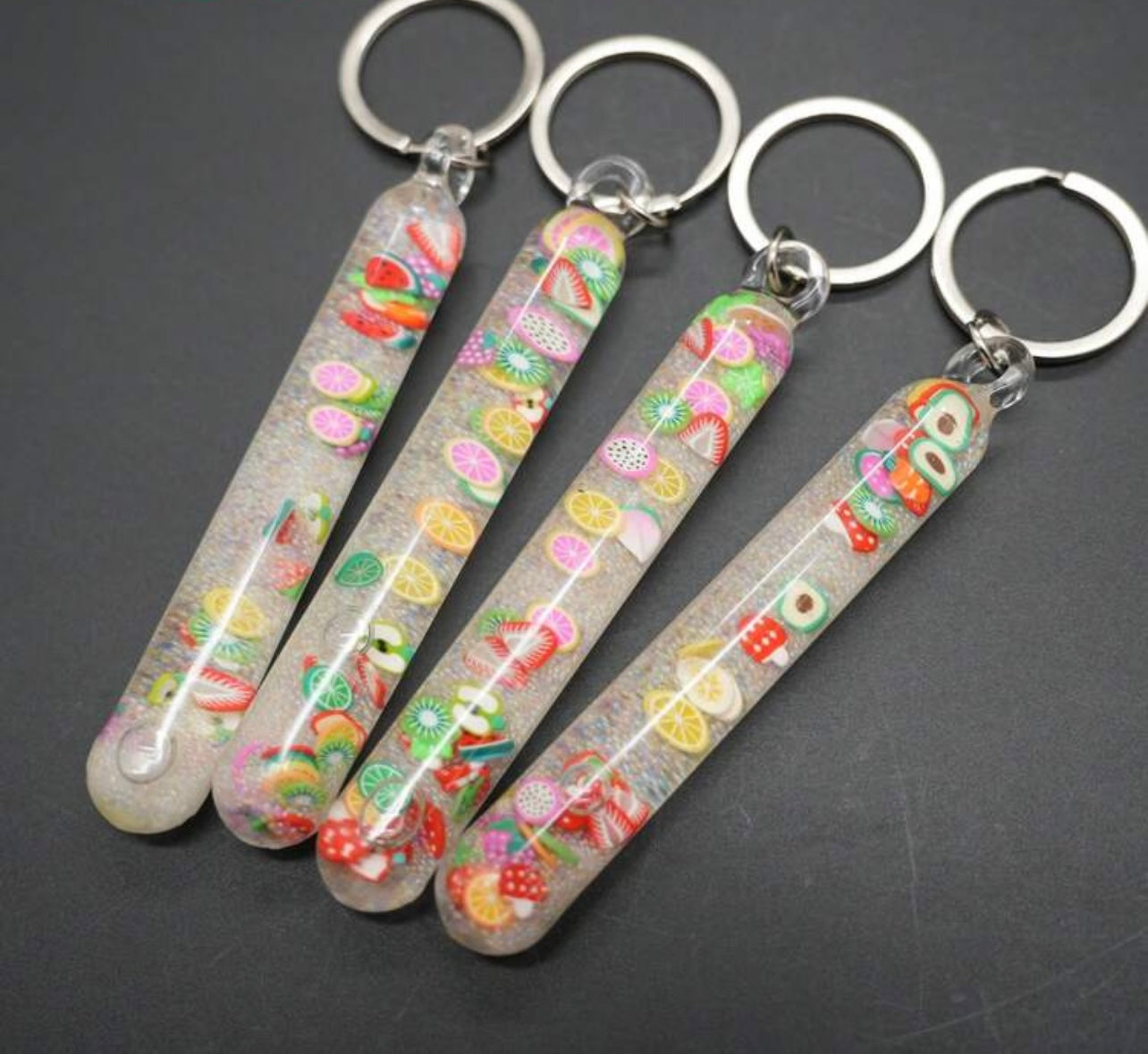 Liquid motion keychain