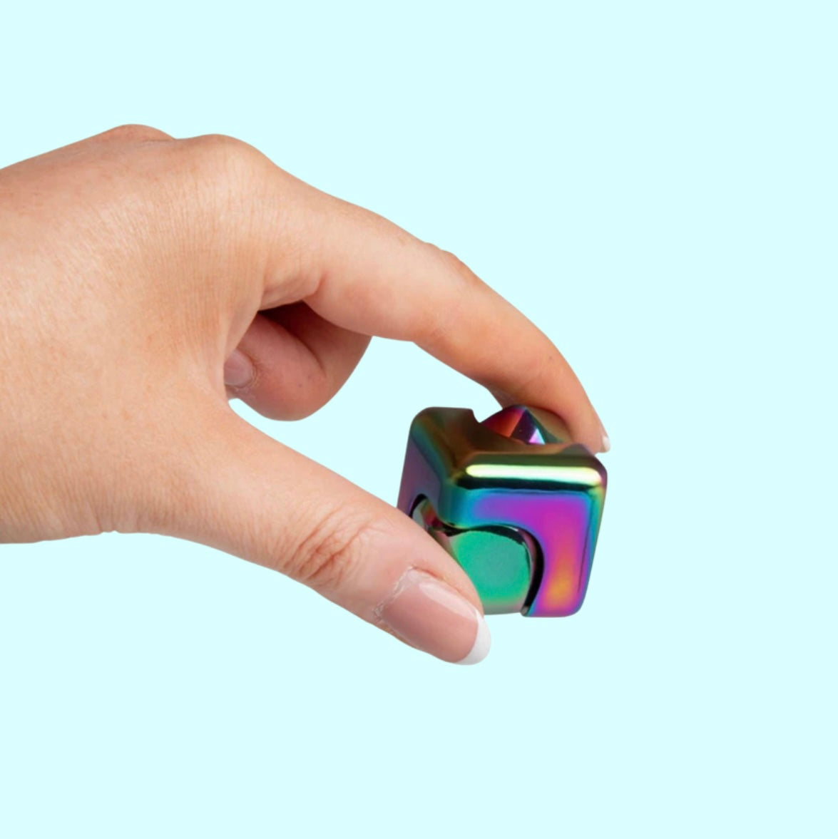 FIDGIX SPINNING CUBE - metal fidget spinner