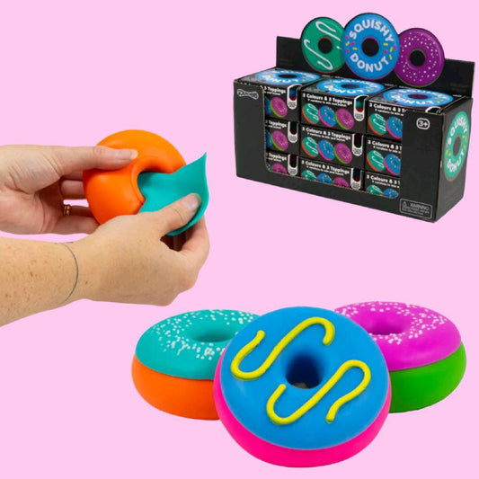 Scrunchems Donut Squishy - stress reliever sensory fidget anxiety relief
