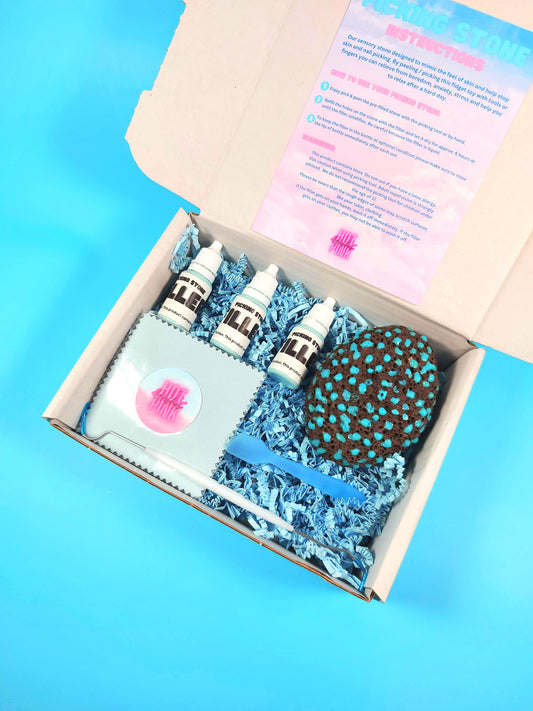 Picking Stone gift set - blue