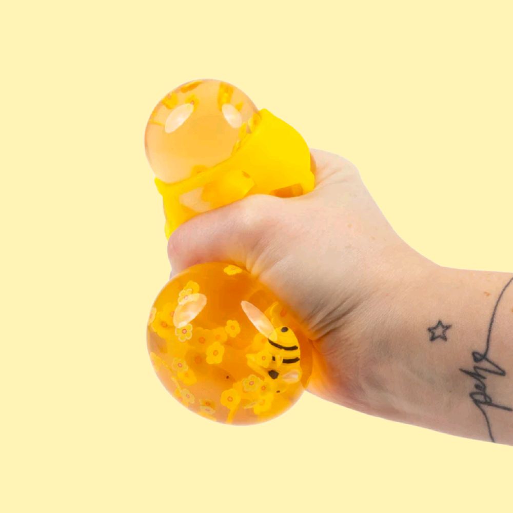 Scrunchems Honeybee Fushion Squid Ball - sensory fidget toy stress ball stress reliever