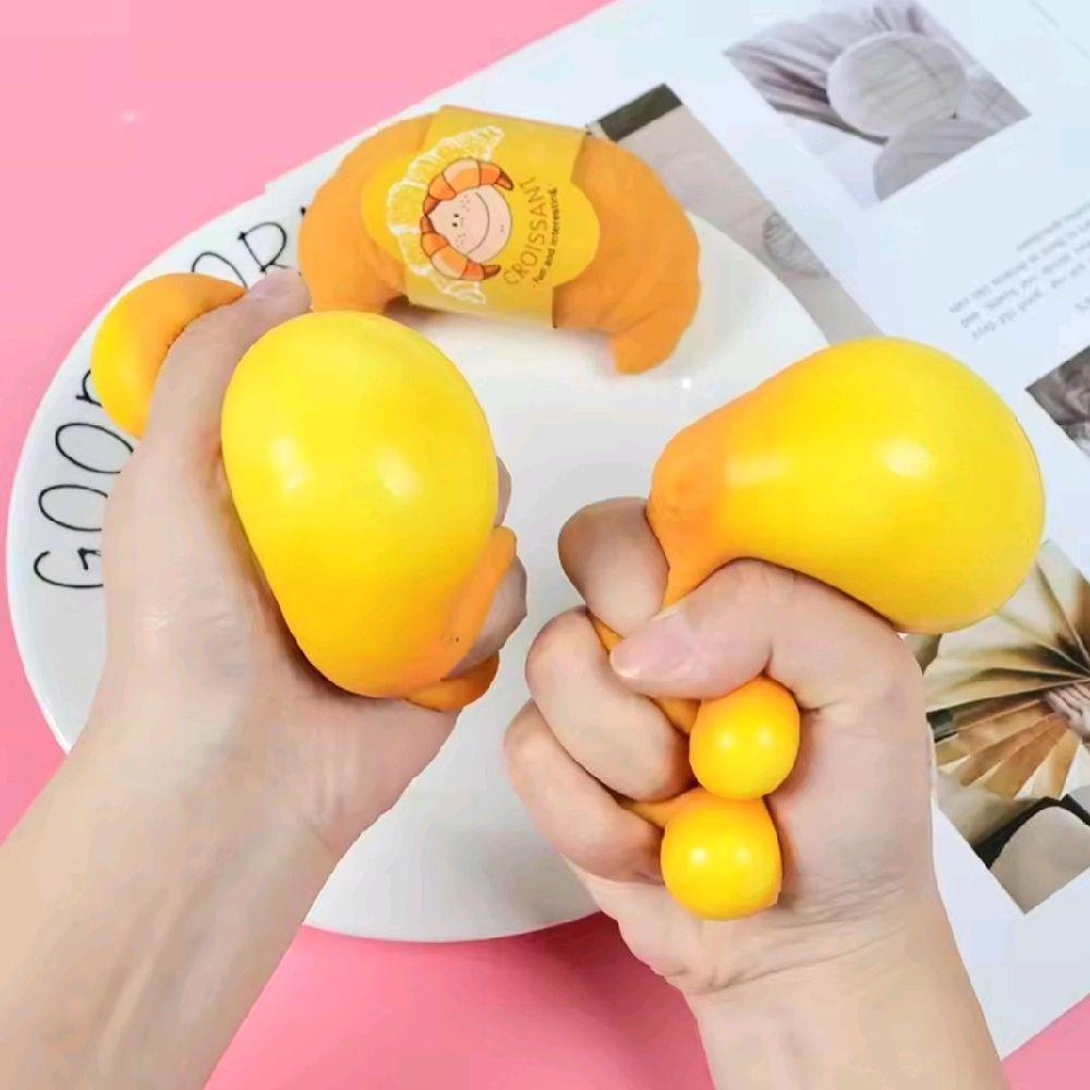 Croissant Squishy Stress Ball Stress Anxiety reliever Squeeze cute toy gift