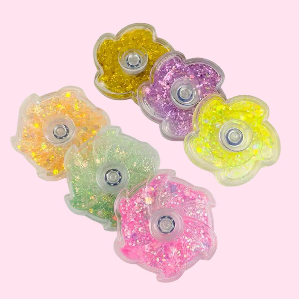 Glitter Fidget Spinner - visual stimming fidget tactile glitter stress anxiety reliever
