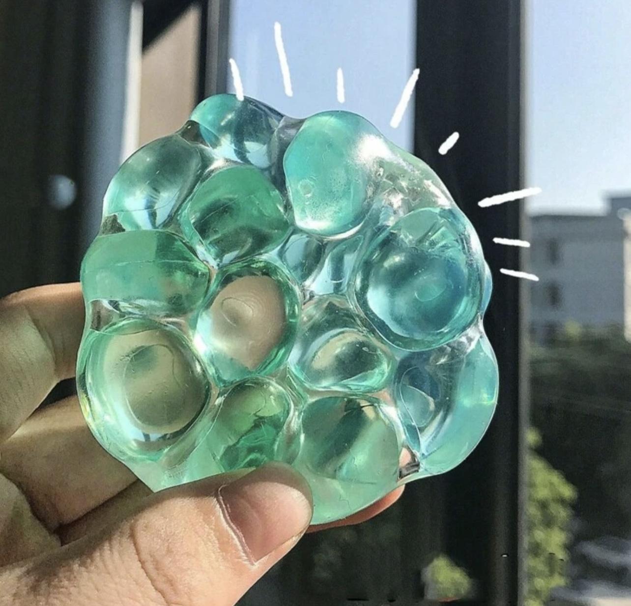 Crunchy Ball - ASMR sensory large beads fidget ball stress relief relax