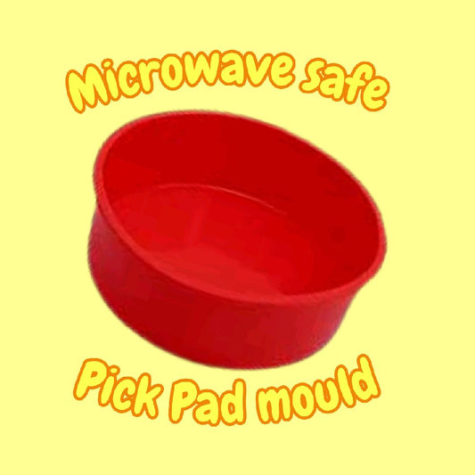 PICK PAD MOULD - silicone microwave safe mould food grade non stick red