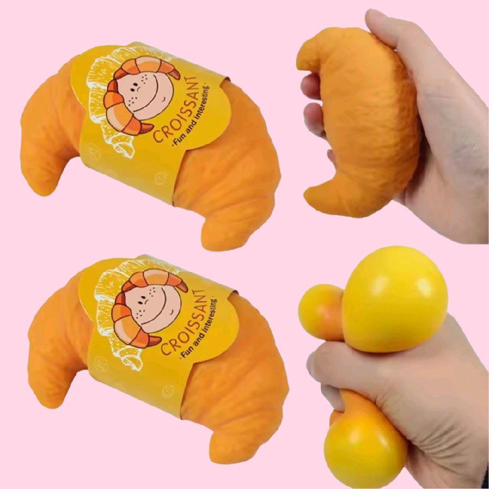 Croissant Squishy Stress Ball Stress Anxiety reliever Squeeze cute toy gift