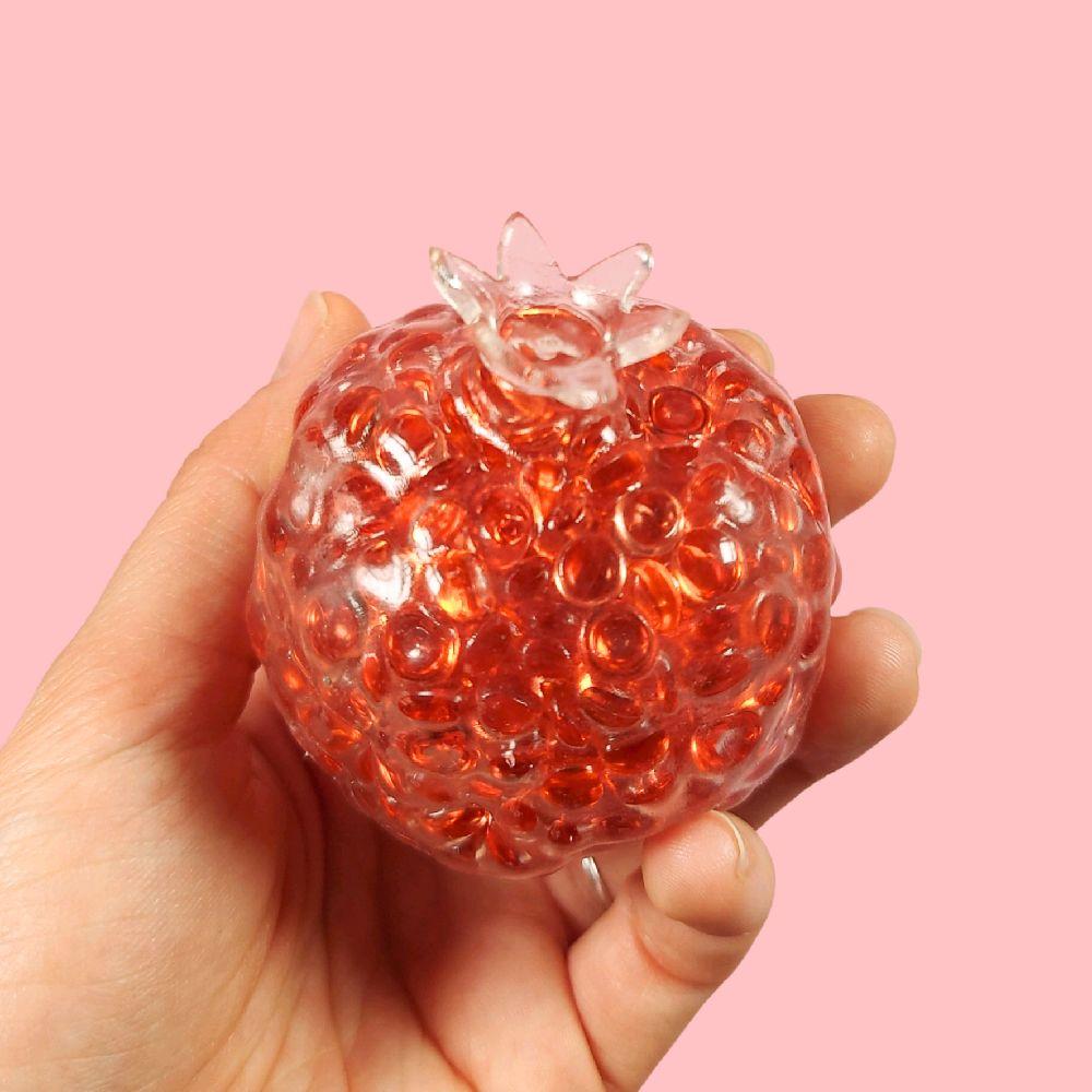 Crunchy Pomegranate Ball - ASMR crunchy stress ball sensory fidget toy stress anxiety reliever