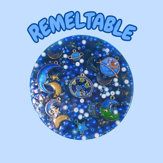 REUSABLE PICK PAD - remeltable blue MIDNIGHT SKY picky pad dermatillomania special DIY supplies