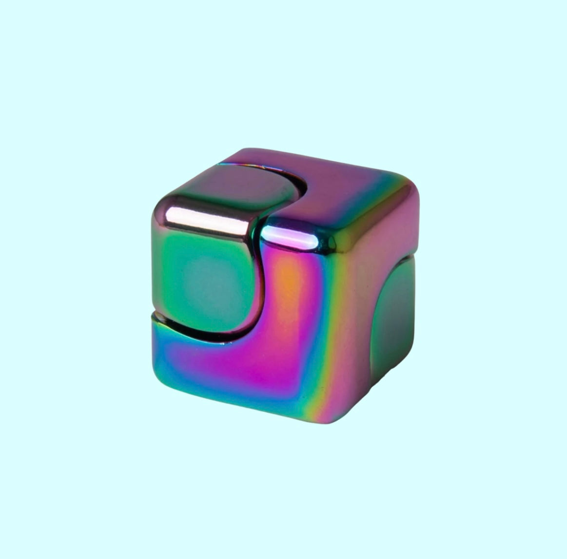 FIDGIX SPINNING CUBE - metal fidget spinner