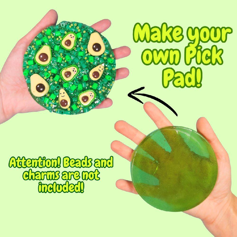 REUSABLE PICK PAD BASE - green pick pad picky pad base special DIY make you own picky pad