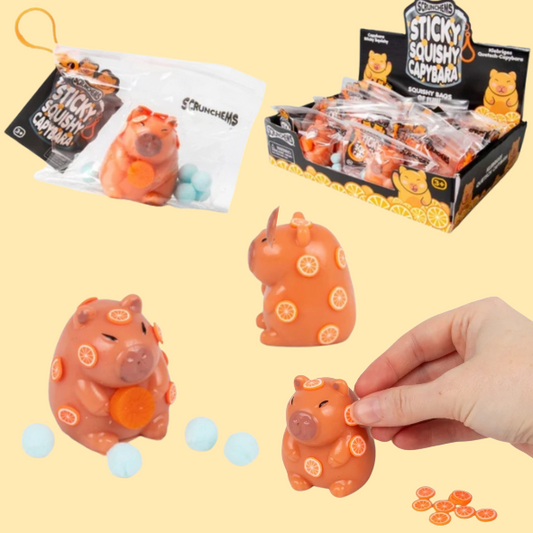 SCRUNCHEMS STICKY SQUISHY CAPYBARA