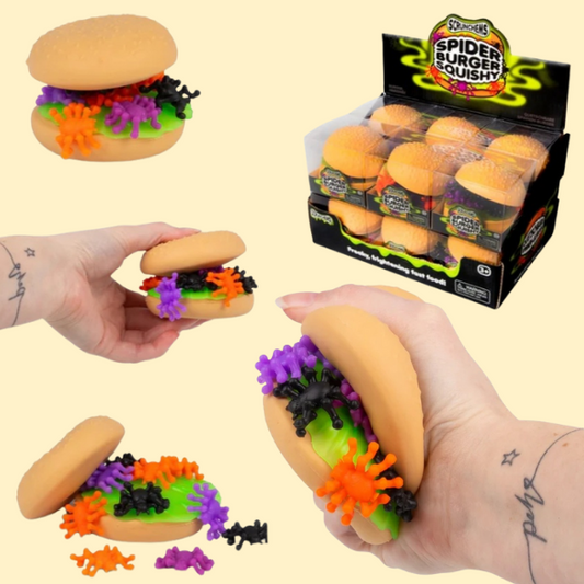 SCRUNCHEMS SPOOKY SPIDER BURGER SQUISHY