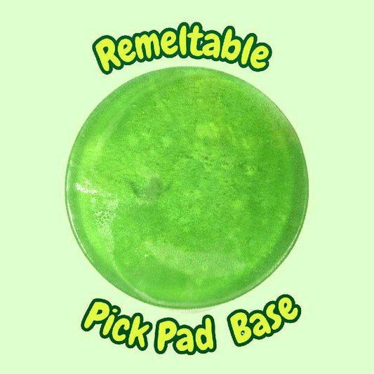 REUSABLE PICK PAD BASE - green pick pad picky pad base special DIY make you own picky pad