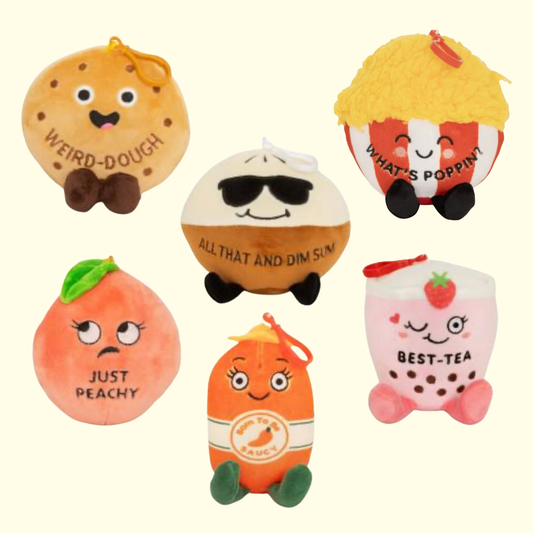 Snarky Food Plush Clip Keyrings