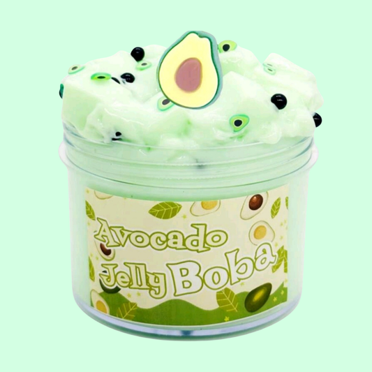 Avocado Jelly Boba Slime