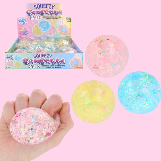Squeezze Confetti Squish Ball