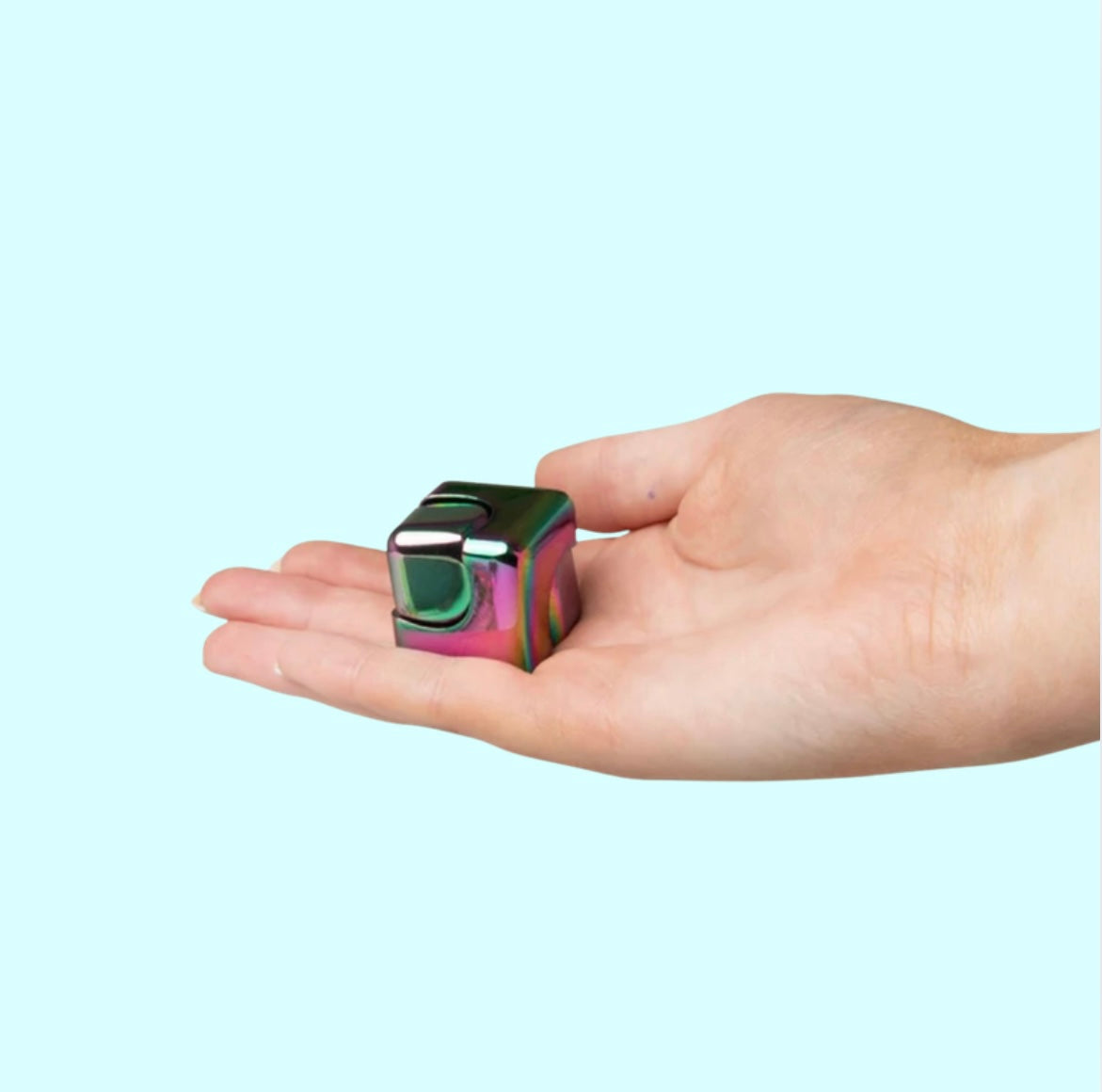 FIDGIX SPINNING CUBE - metal fidget spinner