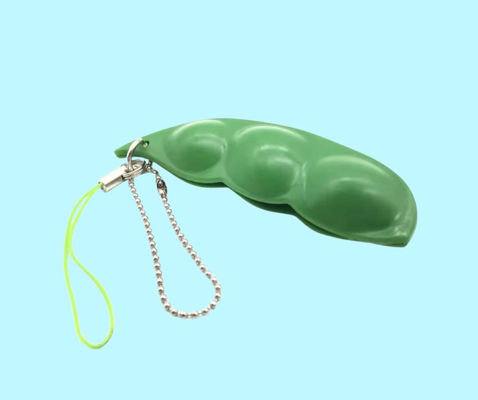 Pea pod fidget keychain stress anxiety reliever fidget toy autism sensory toy adhd