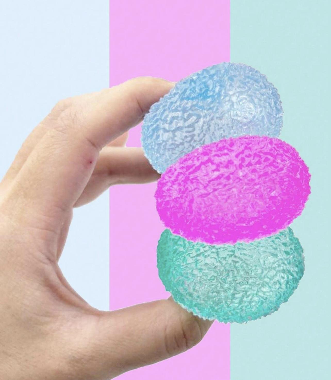 Textured mini sugar ball stress anxiety reliever maltose ball squishy