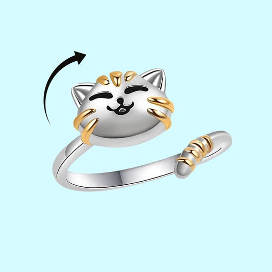 RESIZABLE ANXIETY RING -CAT stress reliever adhd fidget