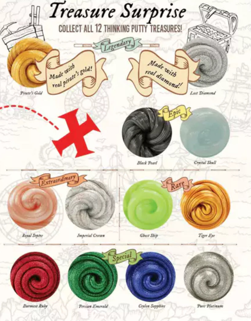 Crazy Aaron’s Treasure Surprise mini tins - mystery putty