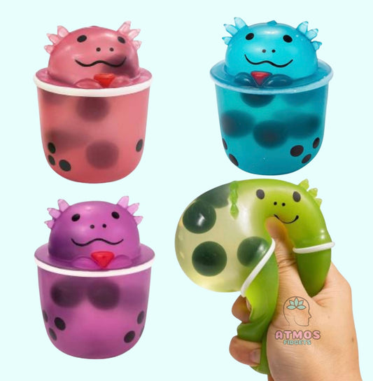 Axolotl boba squishy