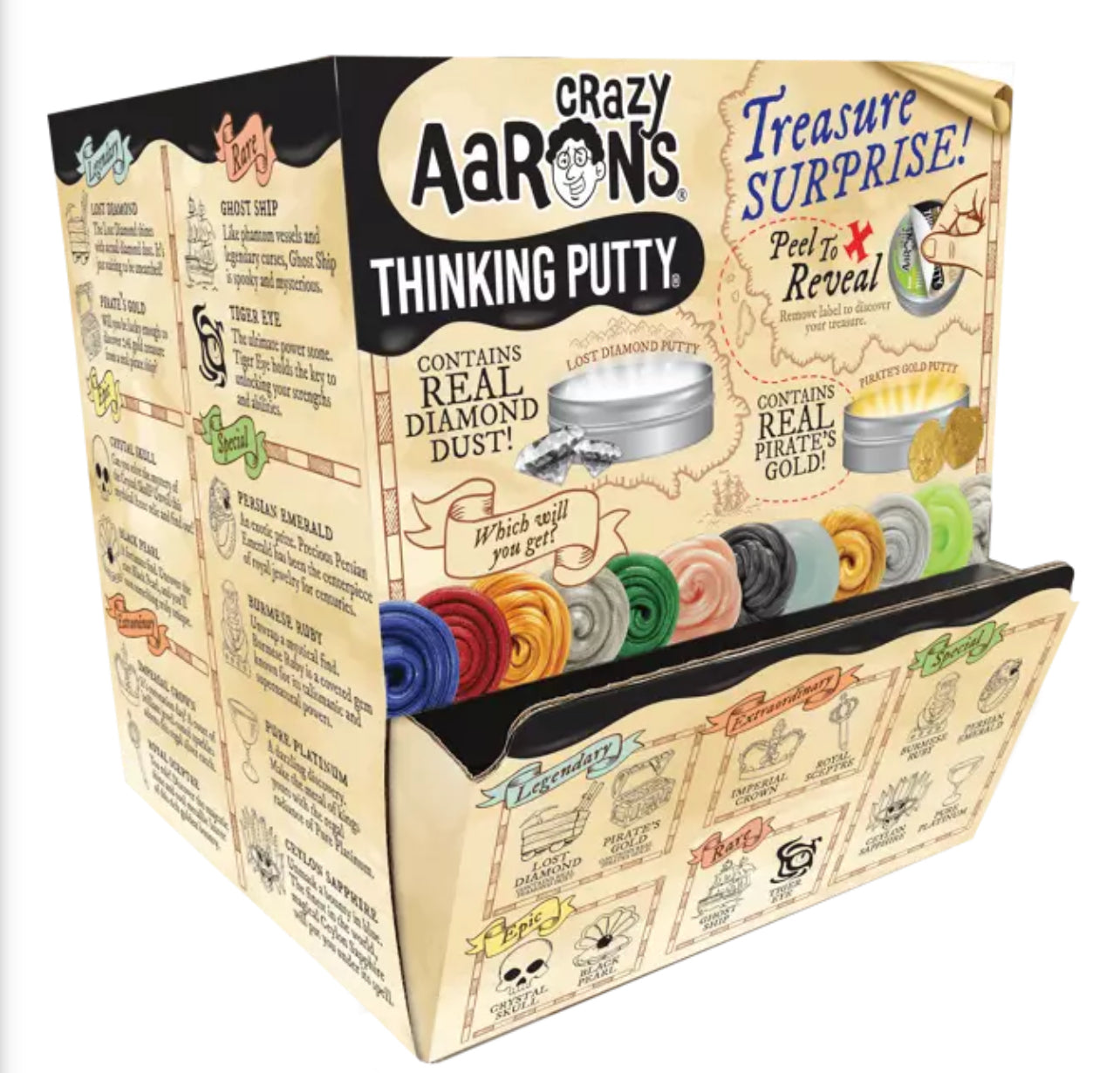 Crazy Aaron’s Treasure Surprise mini tins - mystery putty