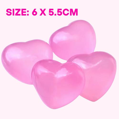 Colour changing heart sugar ball stress ball squishy fidget toy stress reliever anxiety reliever