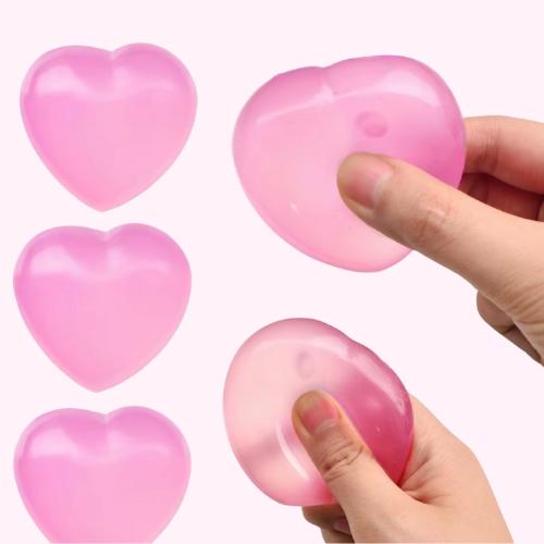 Colour changing heart sugar ball stress ball squishy fidget toy stress reliever anxiety reliever