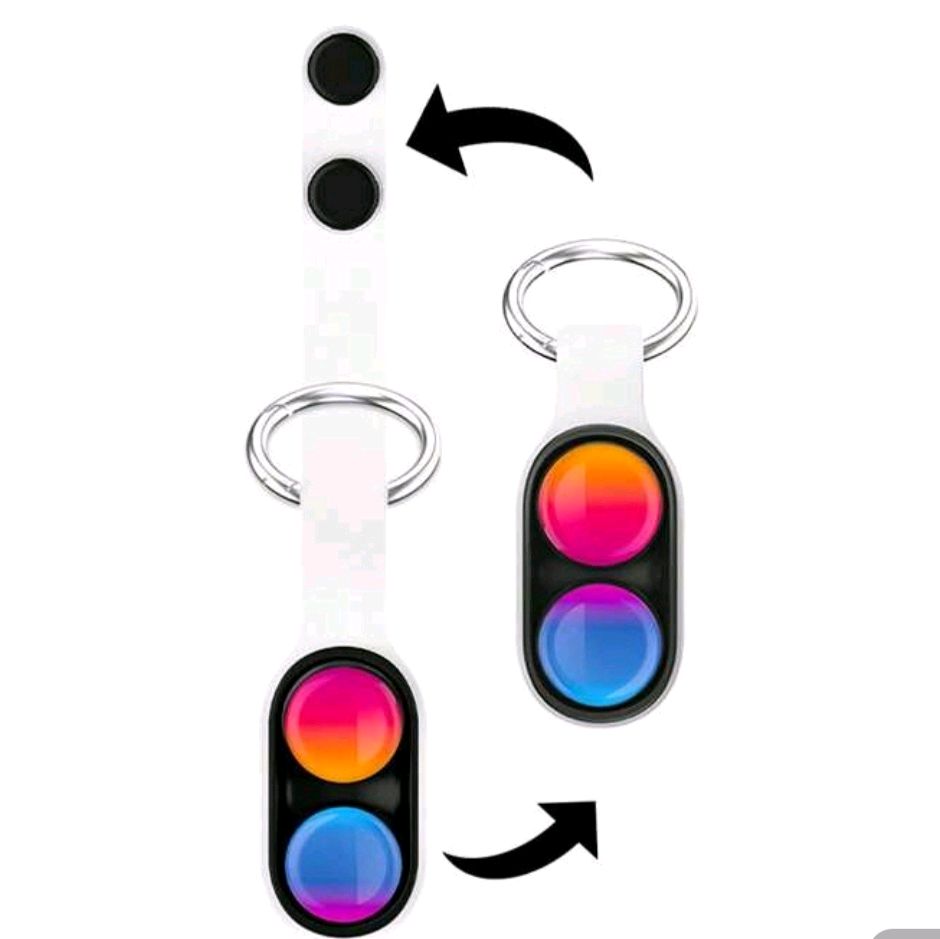 PopPuck fidget keychain