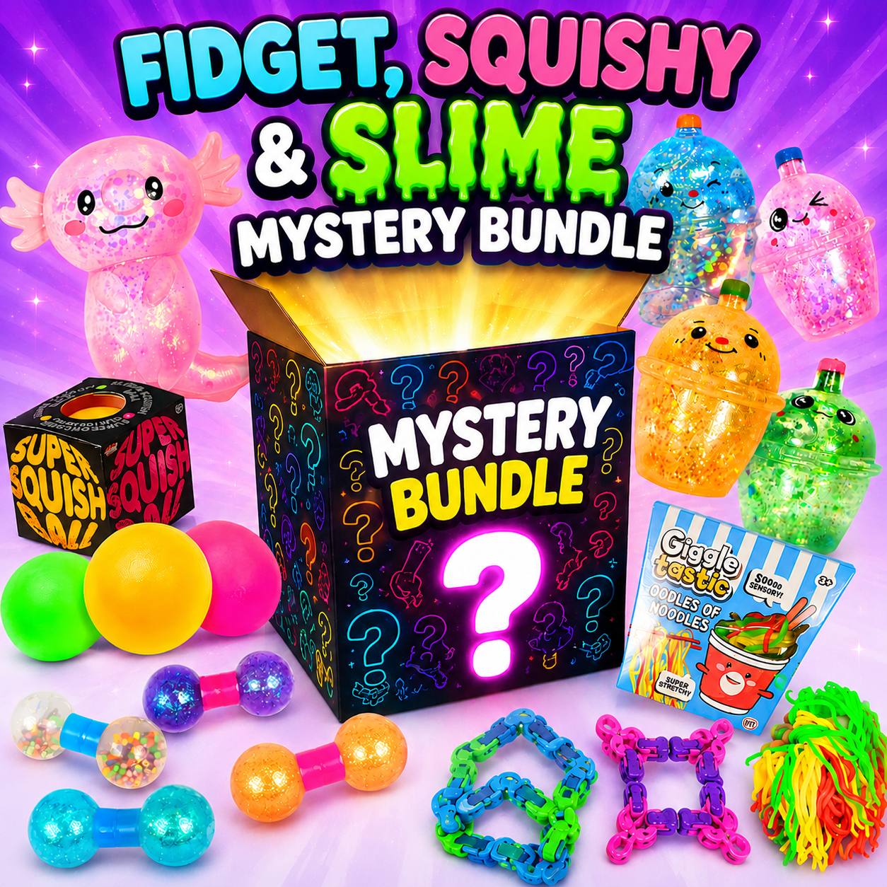 9 items Mystery Fidget Bundle